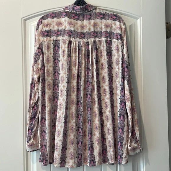 Jane + Delaney Button-Up Boho Blouse Top‎ XL - Picture 6 of 10
